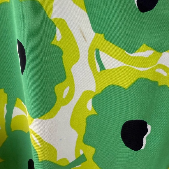 Dress Barn - Green Floral Midi Dress - Picture 3 of 5